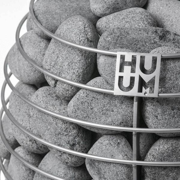 Каміння для сауни HUUM олівіновий діабаз обваловане менше 10см 15кг/упак. NStOD-04 фото
