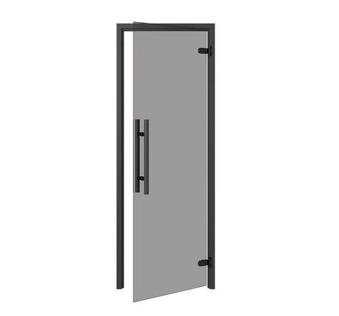Двері для сауни Premium Black Grey 80х200 10135-3077 фото
