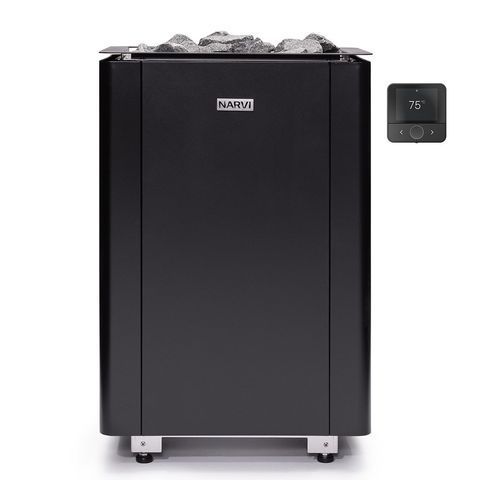 Електрокам&rsquo;янка Narvi Ultra Small Wifi 9 kW, чорна. 4235W фото