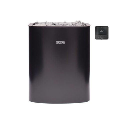 Електрокам'янка Narvi NC Electric 6 kW, чорна psc101089 фото