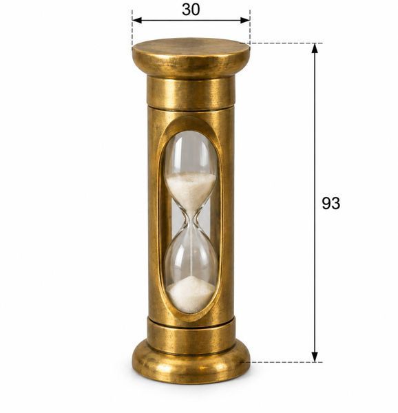 Пісочний годинник, латунь 30 мм х 93 мм 667 фото